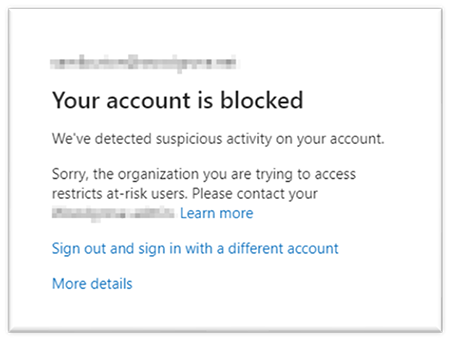 account blocked